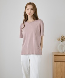 ゆる 半袖 ラウンドネック Tシャツ トップス