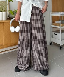CIAOPANIC TYPY | 【UNISEX】チェックカーブイージーパンツ(その他パンツ)