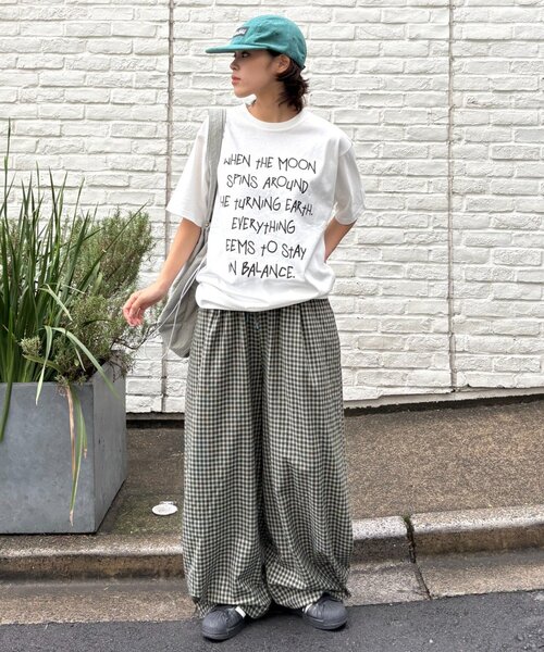 CIAOPANIC TYPY(チャオパニックティピー)の「【UNISEX】チェックカーブイージーパンツ(その他パンツ・レディース・グリーン/ネイビー/ブラウン・LARGE/MEDIUM)」の8枚目の写真
