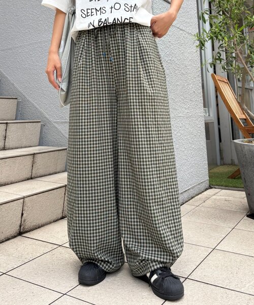 CIAOPANIC TYPY(チャオパニックティピー)の「【UNISEX】チェックカーブイージーパンツ(その他パンツ・レディース・グリーン/ネイビー/ブラウン・LARGE/MEDIUM)」の19枚目の写真