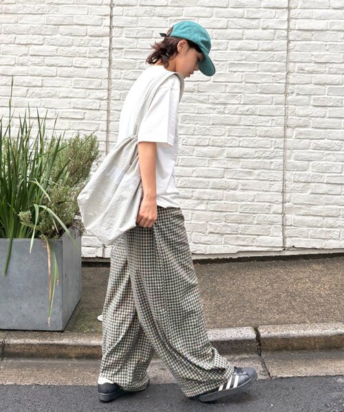 CIAOPANIC TYPY(チャオパニックティピー)の「【UNISEX】チェックカーブイージーパンツ(その他パンツ・レディース・グリーン/ネイビー/ブラウン・LARGE/MEDIUM)」の17枚目の写真