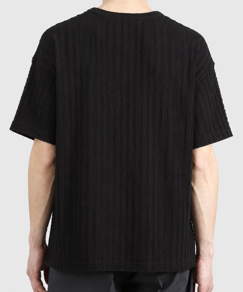 CALIFORNIA OUTFITTERS(カリフォルニア アウトフィッターズ)の「5C31レースシアー クルーネックTEE(Tシャツ/カットソー・メンズ・ブラック/ホワイト・FREE)」の4枚目の写真