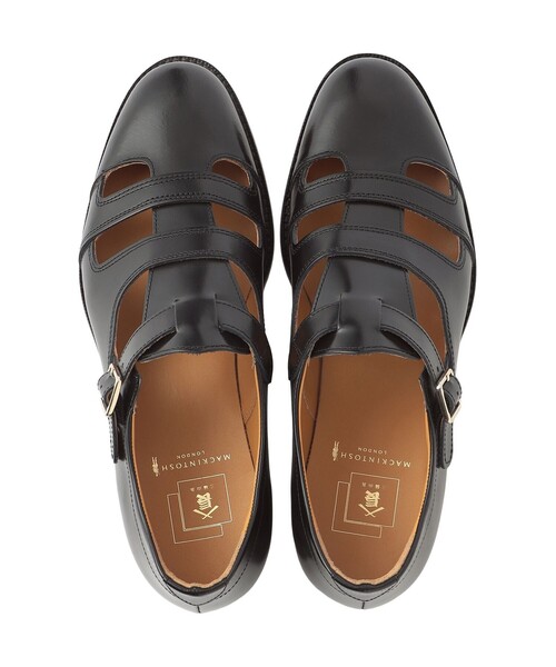 MACKINTOSH LONDON(マッキントッシュ ロンドン)の「【LEON掲載】【MACKINTOSH LONDON×三陽山長】ボックスカーフ グルカサンダル(サンダル・メンズ・ブラウン系その他6/ブラック・80/85)」の6枚目の写真