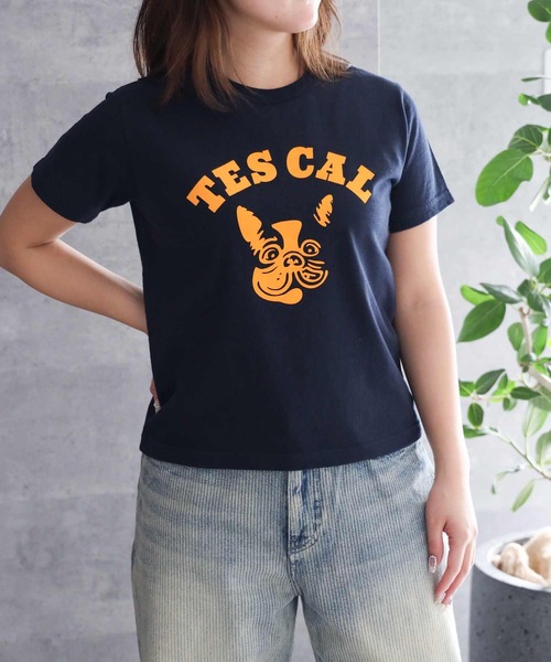 The Endless Summer（エンドレスサマー）の「TES ORGANIC COTTON FLOCK PT FIT T SHIRT / Tシャツ（Tシャツ/カットソー・レディース・ブラック/アイボリー/ホワイト/ネイビー・FREE）」の2枚目の写真