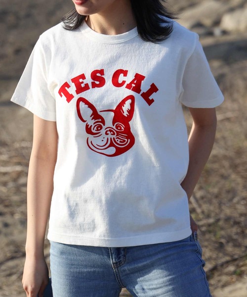 The Endless Summer（エンドレスサマー）の「TES ORGANIC COTTON FLOCK PT FIT T SHIRT / Tシャツ（Tシャツ/カットソー・レディース・ブラック/アイボリー/ホワイト/ネイビー・FREE）」の3枚目の写真