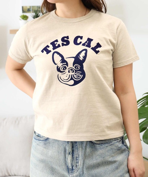 The Endless Summer（エンドレスサマー）の「TES ORGANIC COTTON FLOCK PT FIT T SHIRT / Tシャツ（Tシャツ/カットソー・レディース・ブラック/アイボリー/ホワイト/ネイビー・FREE）」の5枚目の写真
