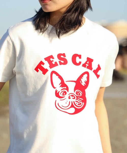 The Endless Summer（エンドレスサマー）の「TES ORGANIC COTTON FLOCK PT FIT T SHIRT / Tシャツ（Tシャツ/カットソー・レディース・ブラック/アイボリー/ホワイト/ネイビー・FREE）」の8枚目の写真