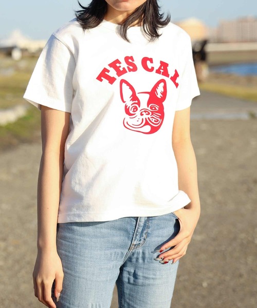 The Endless Summer（エンドレスサマー）の「TES ORGANIC COTTON FLOCK PT FIT T SHIRT / Tシャツ（Tシャツ/カットソー・レディース・ブラック/アイボリー/ホワイト/ネイビー・FREE）」の9枚目の写真