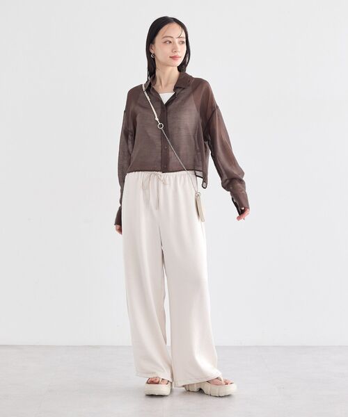 earth music&ecology(アースミュージックアンドエコロジー)の「EVAトングサンダル(サンダル・レディース・ベージュ/ブラック・L/M/S)」の6枚目の写真