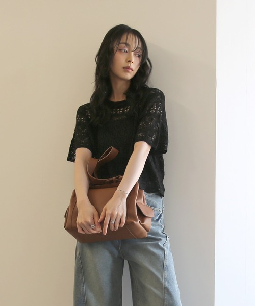 No one knows（ノーワンノーズ）の「ZOZO限定 フラップデザインショルダーバッグ（ショルダーバッグ・レディース・ブラウン/ブラック・FREE）」の18枚目の写真