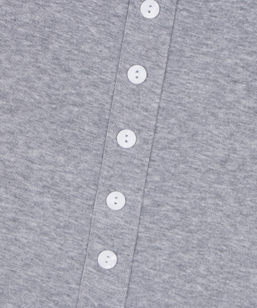 DYSFUNCT(ディスファンクト)の「BUTTON DETAIL CAP SLEEVES TOP(GRAY)(Tシャツ/カットソー・レディース・その他・FREE)」の7枚目の写真