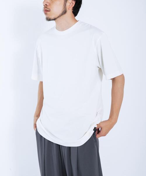 EKAL（エカル）の「『UR TECH ひやサラクール』ロゴワッペンTシャツ（Tシャツ/カットソー・メンズ・イエロー/チャコールグレー/ホワイト・MEDIUM/LARGE）」の5枚目の写真
