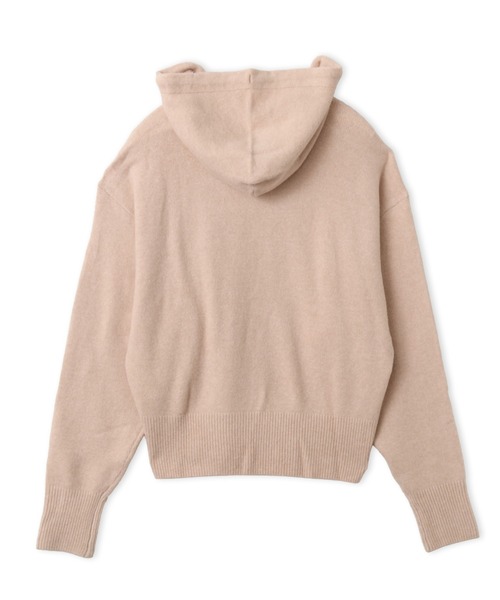 adidas(アディダス)の「adidas ESSENTIALS KNIT HOODIE / アディダス エッセンシャルズ ニット フーディー(パーカー・レディース・ピンクベージュ・S/M/L)」の8枚目の写真