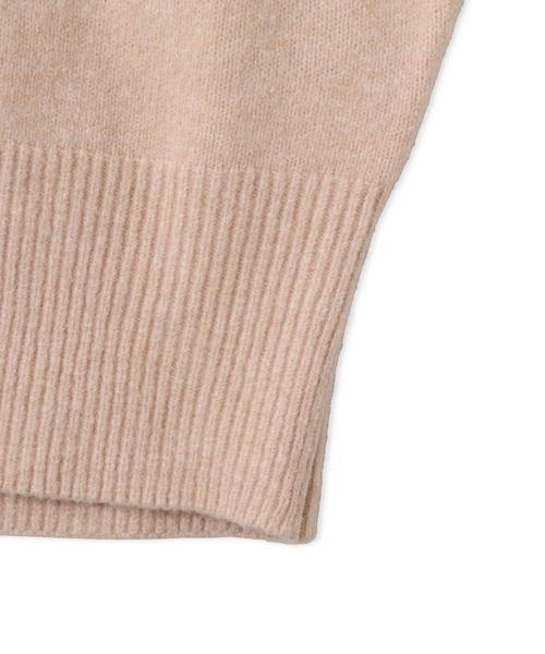 adidas(アディダス)の「adidas ESSENTIALS KNIT HOODIE / アディダス エッセンシャルズ ニット フーディー(パーカー・レディース・ピンクベージュ・S/M/L)」の5枚目の写真