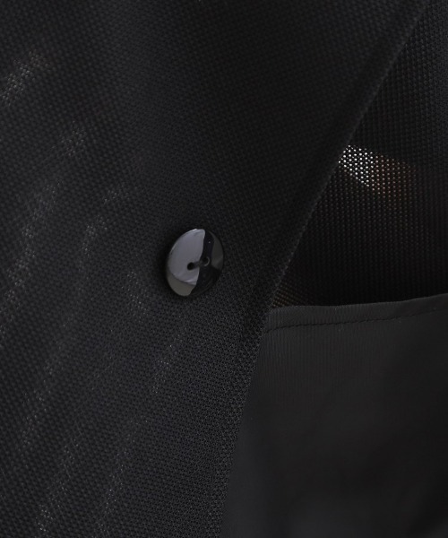 couture brooch(クチュールブローチ)の「【洗える】メッシュ調 半袖ジャケット(テーラードジャケット・レディース・ブラック/ブラウン系その他/オフホワイト・42/40/38/36)」の4枚目の写真