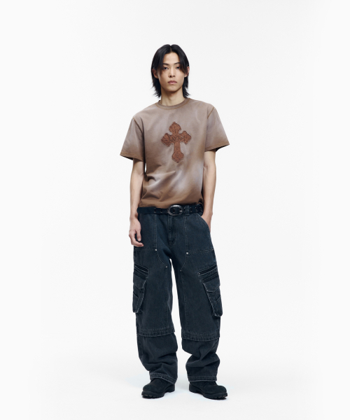 AAKAM(アーカム)の「Dust Fade CROS2 Half Top (Brown)(Tシャツ/カットソー・レディース・その他・1/2/3)」の14枚目の写真