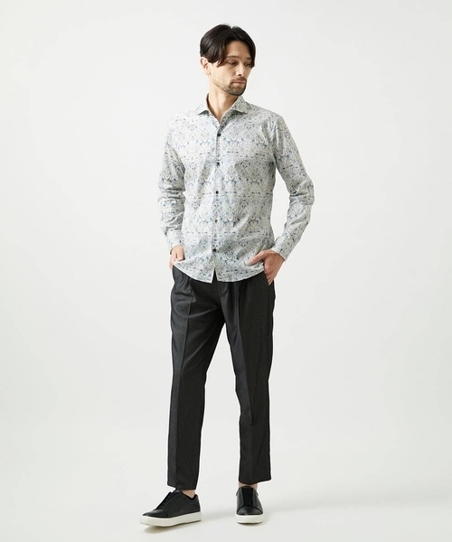MICHEL KLEIN HOMME (ミッシェルクランオム)の「デニム調イージーパンツ(スラックス・メンズ・ブラック/ベージュ・LARGE/X-LARGE/MEDIUM)」の13枚目の写真