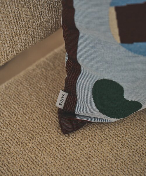 SAHIR(サヒール)の「【SAHIR サヒール】Cushioncover monyamonya(クッション/クッションカバー・レディース・ブラウン/ブルー・0)」の10枚目の写真