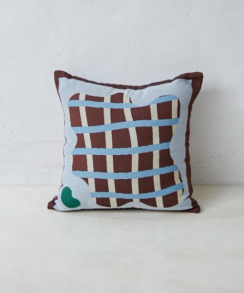 SAHIR(サヒール)の「【SAHIR サヒール】Cushioncover monyamonya(クッション/クッションカバー・レディース・ブラウン/ブルー・0)」の21枚目の写真