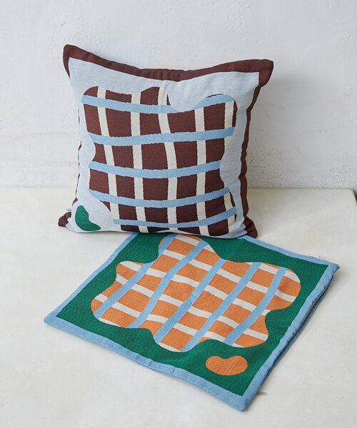 SAHIR(サヒール)の「【SAHIR サヒール】Cushioncover monyamonya(クッション/クッションカバー・レディース・ブラウン/ブルー・0)」の20枚目の写真