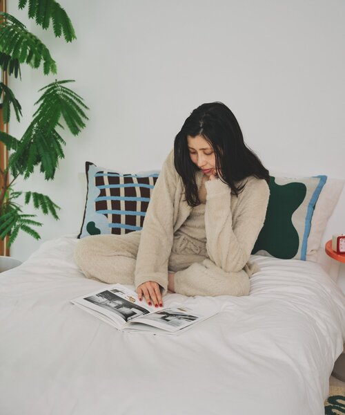 SAHIR(サヒール)の「【SAHIR サヒール】Cushioncover monyamonya(クッション/クッションカバー・レディース・ブラウン/ブルー・0)」の16枚目の写真