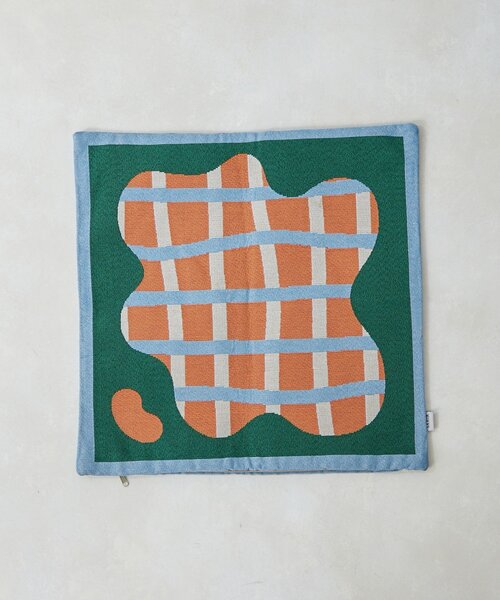 SAHIR(サヒール)の「【SAHIR サヒール】Cushioncover monyamonya(クッション/クッションカバー・レディース・ブラウン/ブルー・0)」の4枚目の写真
