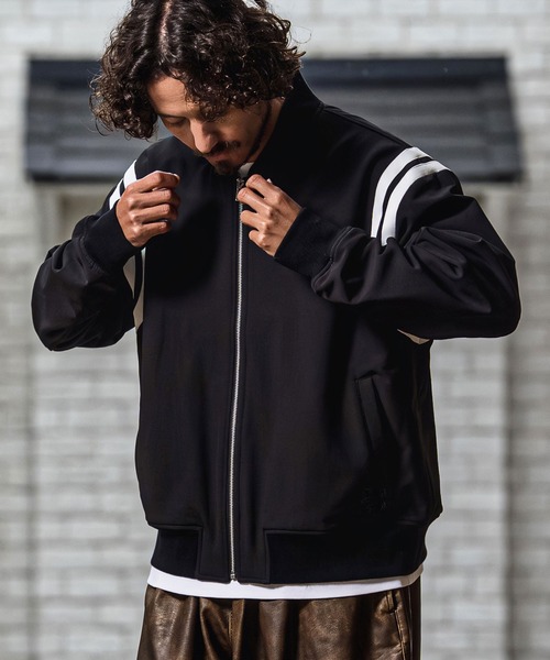 CAMBIO(カンビオ)の「mj11681- ストレッチラインテープブルゾン(CMB-R0227)(ブルゾン・メンズ・ブラック/チャコール/ネイビー・S/L/M)」の5枚目の写真
