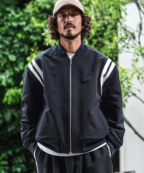 CAMBIO(カンビオ)の「mj11681- ストレッチラインテープブルゾン(CMB-R0227)(ブルゾン・メンズ・ブラック/チャコール/ネイビー・S/L/M)」の12枚目の写真