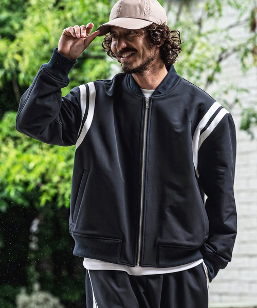 CAMBIO(カンビオ)の「mj11681- ストレッチラインテープブルゾン(CMB-R0227)(ブルゾン・メンズ・ブラック/チャコール/ネイビー・S/L/M)」の13枚目の写真