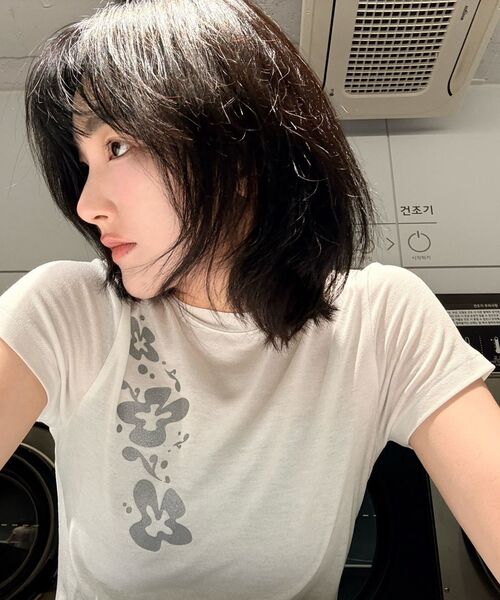 THE GREEN LAB（ザグリーンラボ）の「フラワーエッセンシャルクロップ半袖Tシャツ[ブラック]（Tシャツ/カットソー・レディース・その他・FREE）」の12枚目の写真