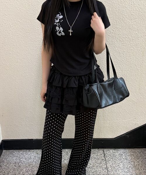 THE GREEN LAB（ザグリーンラボ）の「フラワーエッセンシャルクロップ半袖Tシャツ[ブラック]（Tシャツ/カットソー・レディース・その他・FREE）」の18枚目の写真