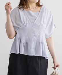 CLETTEオリジナルウエストピンタックブラウス