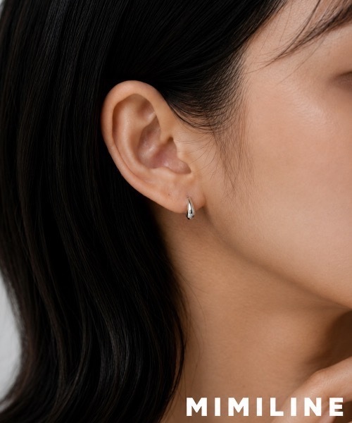 MIMILINE(ミミライン)の「しずくミニピアス(ピアス(両耳用)・レディース・ピンクゴールド/ゴールド/シルバー・FREE)」の1枚目の写真