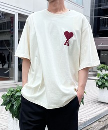 【AMI PARIS】アミ パリス ヘビーコットンジャージー Ami De Coeur Tシャツ