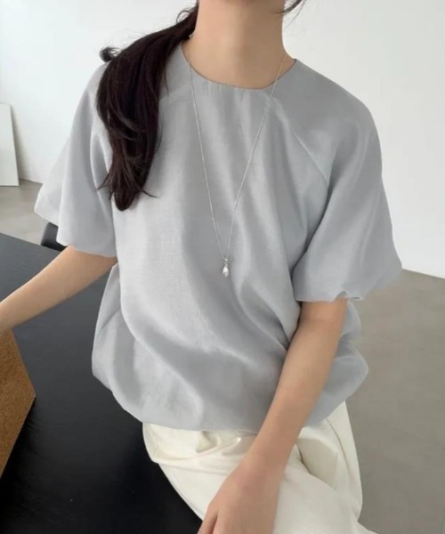 semplice（センプリチェ）の「Ｔシャツ【韓国ファッション】（Tシャツ/カットソー・レディース・グレー/ベージュ・F）」の10枚目の写真