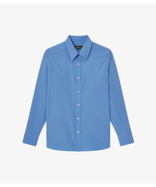 A.P.C.(アーペーセー)の「CHEMISE(シャツ/ブラウス・レディース・ブルー系その他/ホワイト/カーキ・38/34/36)」の3枚目の写真