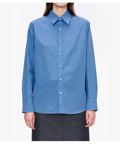 A.P.C.(アーペーセー)の「CHEMISE(シャツ/ブラウス・レディース・ブルー系その他/ホワイト/カーキ・38/34/36)」の9枚目の写真