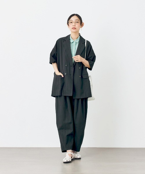 and myera（アンド マイラ）の「ａｎｄ　ｍｙｅｒａ　ミント色のストライプシャツ（シャツ/ブラウス・レディース・ミント・M/LL/L/S）」の5枚目の写真