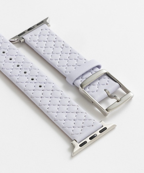 emonique(エモニーク)の「PUレザー アップルウォッチバンド Apple Watch バンド【38mm/40mm/41mm 対応】(デジタル腕時計・レディース・ピンク/ブラック/ホワイト/ライトグレー/ライトパープル・38)」の7枚目の写真