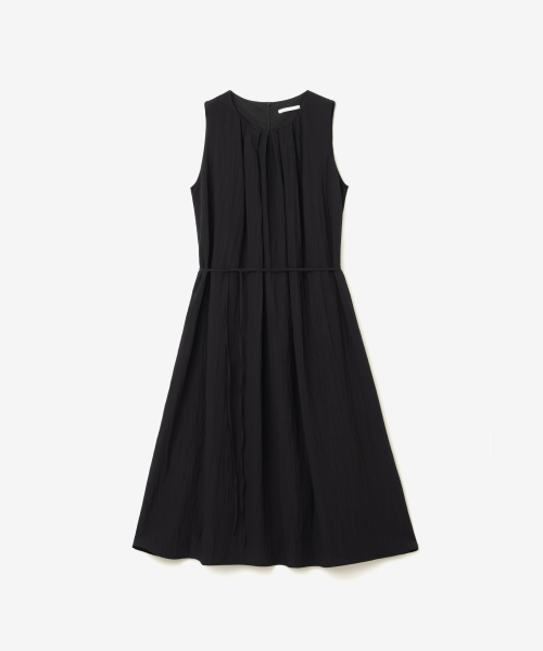 YEARNING（イヤニング）の「SHIRRING LONG SLEEVELESS DRESS, BLACK（ワンピース・レディース・その他・FREE）」の5枚目の写真