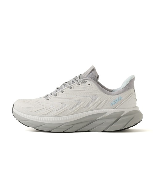HOKA(ホカ)の「HOKA CLIFTON UTL / ホカ クリフトン UTL(WOMENS)(スニーカー・レディース・ライトグレー・25.0cm/24.5cm/24.0cm)」の1枚目の写真