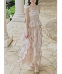 NOTREemor | drape ruffle long dress(ワンピース)