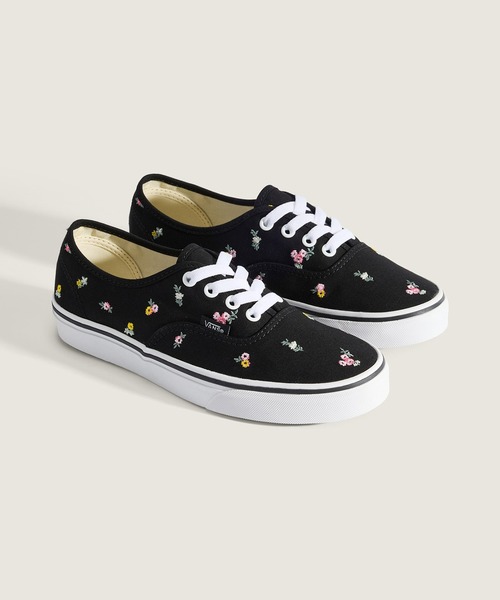 VANS(バンズ)の「オーセンティック フローラル / Authentic FLORAL EMBROIDERY BL VN000Z1BB9P1(スニーカー・メンズ・ブラック・11/6/8/10/9/8.5/9.5/10.5/11.5/6.5/5/7/7.5/5.5/12)」の2枚目の写真