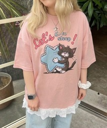オーバーサイズキャットTシャツ
