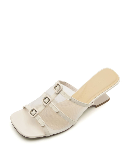 SPUR(シュプール)の「クローシーメッシュストラップミュールサンダル 6.2cm -VS9088 (2カラー)(サンダル・レディース・ブラック/アイボリー・23cm/23.5cm/24cm/24.5cm/25cm)」の5枚目の写真