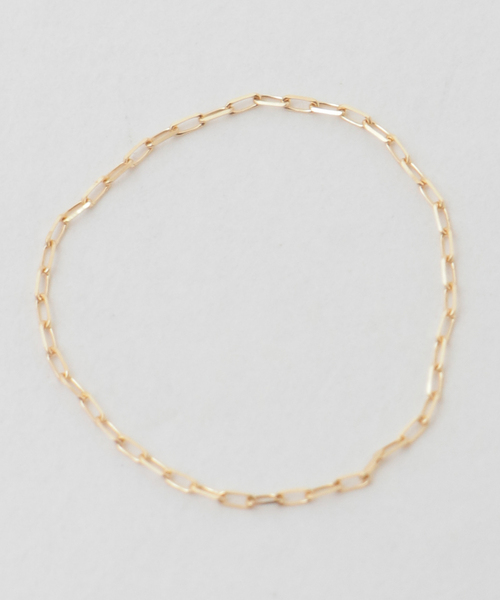 martinique(マルティニーク)の「【wePERM /ウィパーマ 】String Light Chain Ring(リング・レディース・ゴールド・3/2/1)」の1枚目の写真