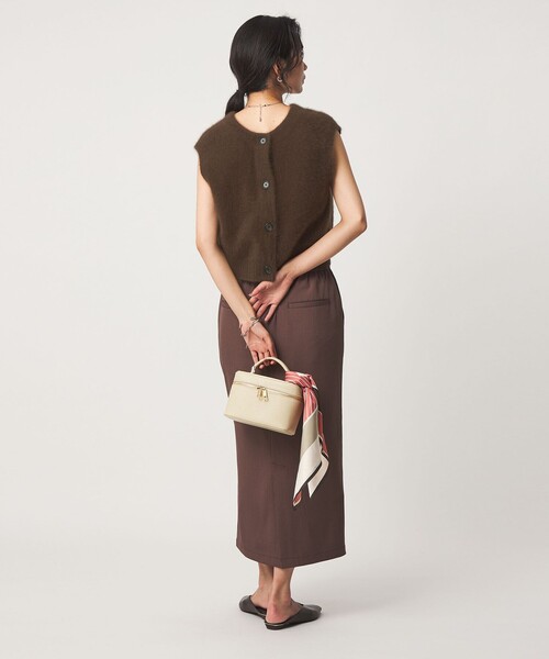 green label relaxing(グリーンレーベルリラクシング)の「ヘアリー 2WAY ニット ベスト(ベスト・レディース・グレー/ベージュ/ダークブラウン・FREE)」の20枚目の写真