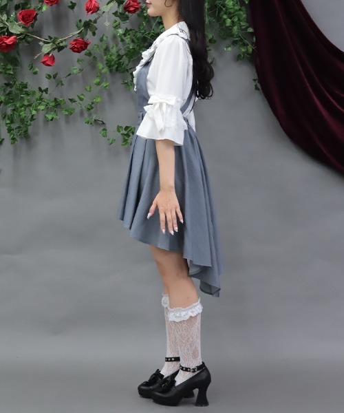NIBBLE POISON(ニブルポイズン)の「燕尾デザインサロペット(その他パンツ・レディース・ブラック/グレー・MEDIUM)」の4枚目の写真
