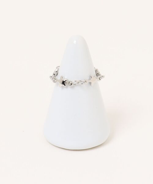 Scrap Book(スクラップブック)の「【Sea’ds mara】Star link ring(リング・レディース・シルバー/ゴールド・FREE)」の1枚目の写真