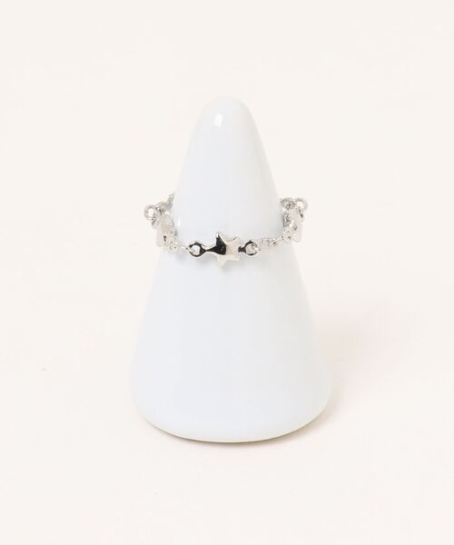 Scrap Book(スクラップブック)の「【Sea’ds mara】Star link ring(リング・レディース・シルバー/ゴールド・FREE)」の3枚目の写真